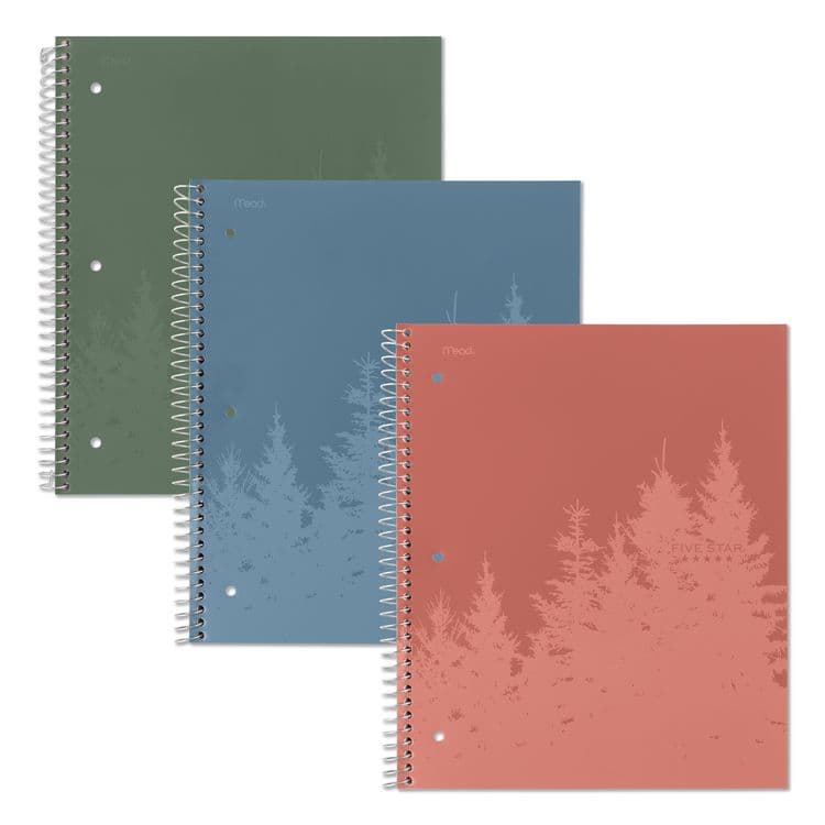 MEAD PRODUCTS Recycled Notebook, 1-Subject, Medium/College Rule, Randomly Assorted Cover Color, (100) 11 x 8.5 Sheets (MEA820053) thumbnail 2