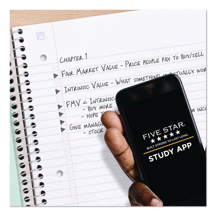 MEAD PRODUCTS Recycled Notebook, 1-Subject, Medium/College Rule, Randomly Assorted Cover Color, (100) 11 x 8.5 Sheets (MEA820053) thumbnail 3