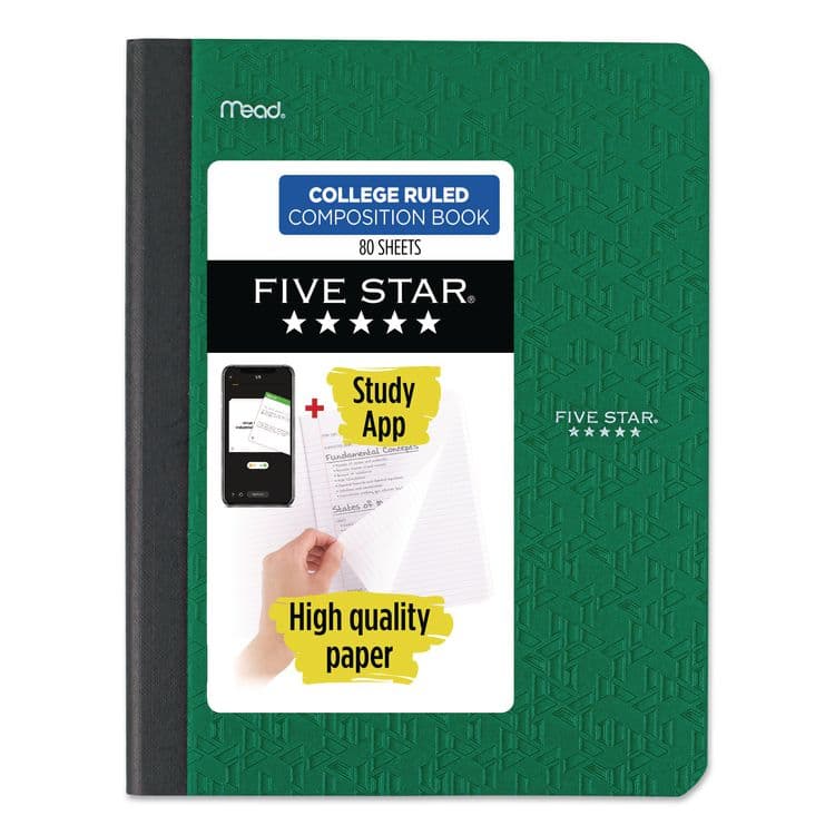 MEAD PRODUCTS Composition Book, Medium/College Rule, Randomly Assorted Cover Color, (80) 9.75 x 7.5 Sheets (MEA850065)