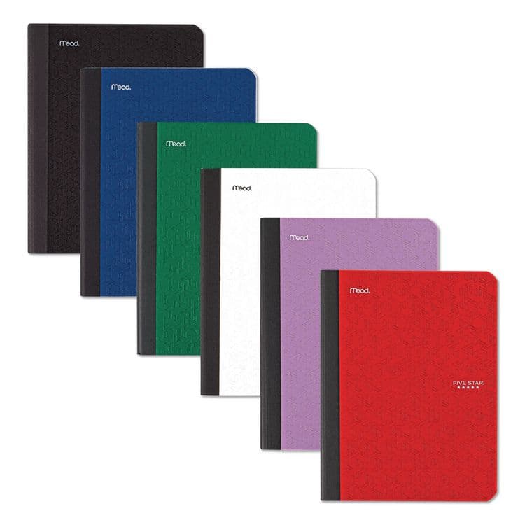 MEAD PRODUCTS Composition Book, Medium/College Rule, Randomly Assorted Cover Color, (80) 9.75 x 7.5 Sheets (MEA850065) thumbnail 2