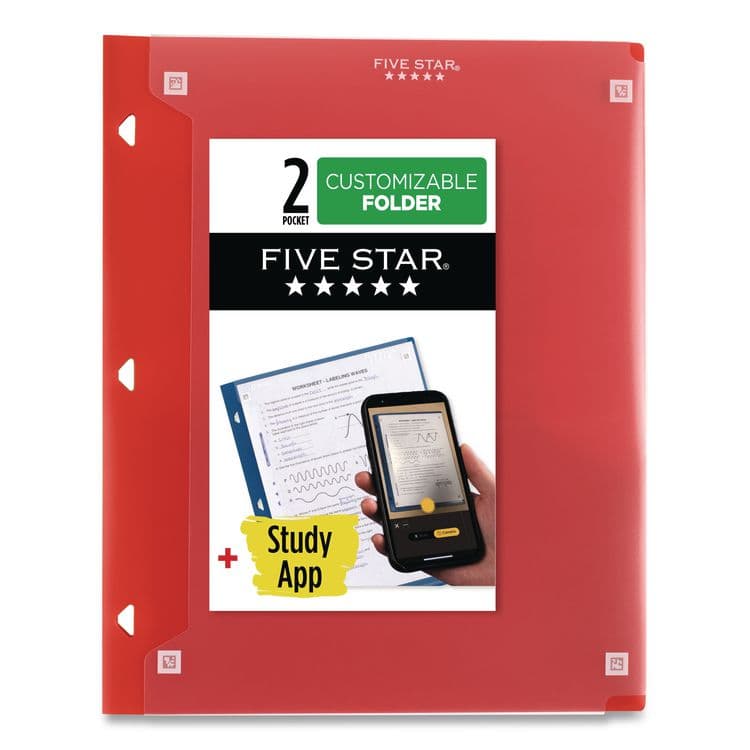MEAD PRODUCTS Two-Pocket Portfolio Clear View, Side: 3-Hole Punched, Accommodates 11 x 8.5 Sheets, Randomly Assorted Colors (MEA33452)