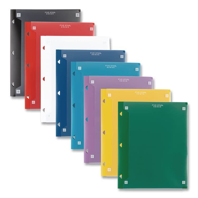 MEAD PRODUCTS Two-Pocket Portfolio Clear View, Side: 3-Hole Punched, Accommodates 11 x 8.5 Sheets, Randomly Assorted Colors (MEA33452) thumbnail 2