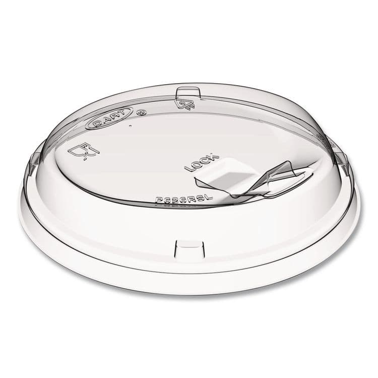 DART Prima Strawless Plastic Lids, Fits 12 oz to 26 oz Cold Cups, Clear, 100/Sleeve, 10 Sleeves/Carton (DCCP626RSL)