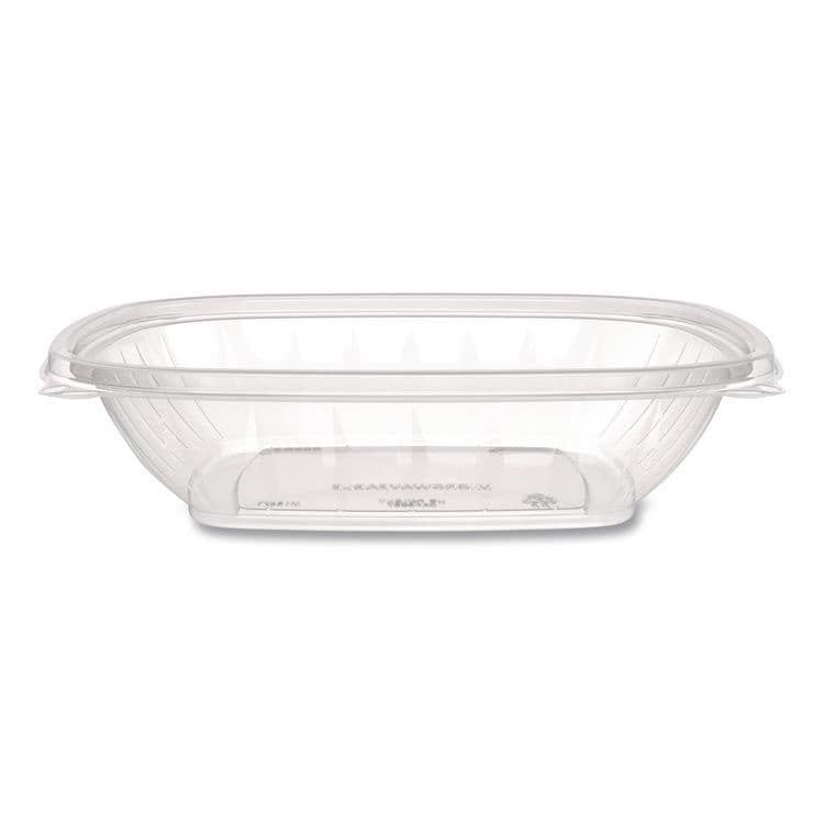 DART Square Plastic Bowls, 32 oz, 5 x 5 x 1.49, Clear, Plastic, 63 Bowls/Sleeve, 4 Sleeves/Carton (DCCC32SB)
