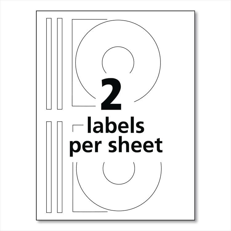 AVERY PRODUCTS CORPORATION Laser CD Labels, Matte White, 100/Pack (AVE5698) thumbnail 3