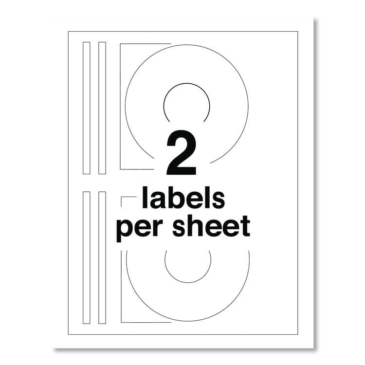 AVERY PRODUCTS CORPORATION Laser CD Labels, Matte White, 50/Pack (AVE5931) thumbnail 3