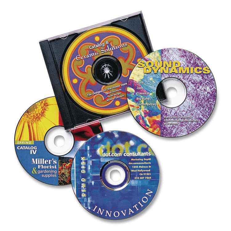 AVERY PRODUCTS CORPORATION Laser CD Labels, Matte White, 30/Pack (AVE6692) thumbnail 3