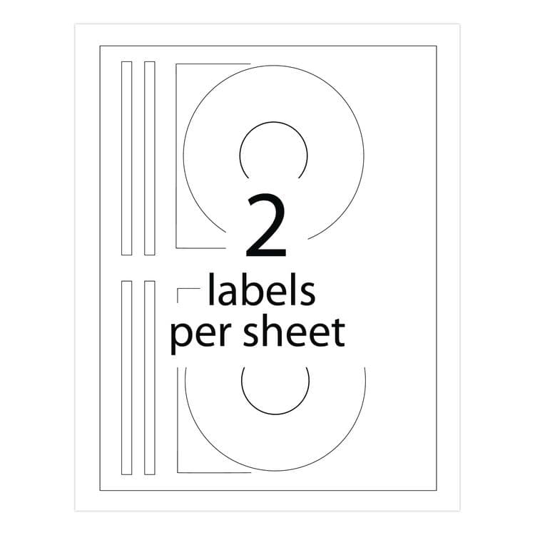 AVERY PRODUCTS CORPORATION Inkjet CD Labels, Matte White, 100/Pack (AVE8691) thumbnail 4