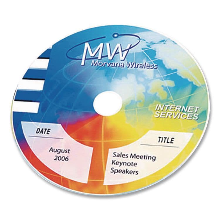 AVERY PRODUCTS CORPORATION Full Face CD Labels, Matte White, 40/Pack (AVE8960) thumbnail 2