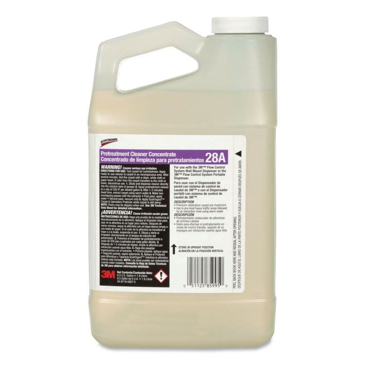 3M/COMMERCIAL TAPE DIV. Scotchgard Pretreatment Cleaner Concentrate 28A, 0.5 gal Bottle, 4/Carton (MMM28A) thumbnail 2