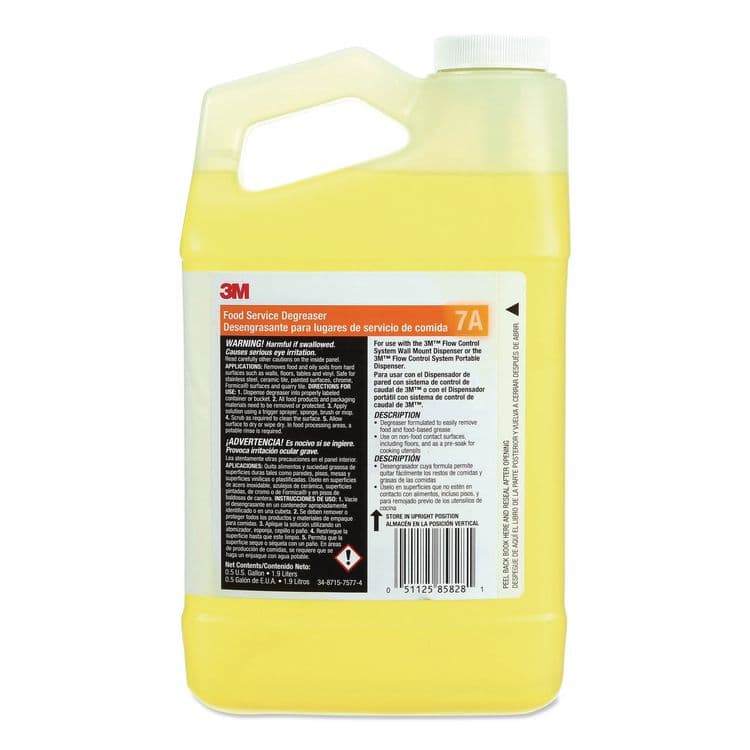 3M/COMMERCIAL TAPE DIV. Food Service Degreaser Concentrate 7A, 0.5 gal Bottle, 4/Carton (MMM7A) thumbnail 2