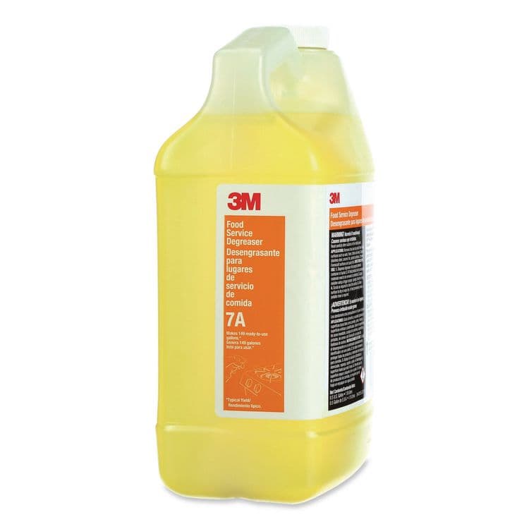 3M/COMMERCIAL TAPE DIV. Food Service Degreaser Concentrate 7A, 0.5 gal Bottle, 4/Carton (MMM7A) thumbnail 3