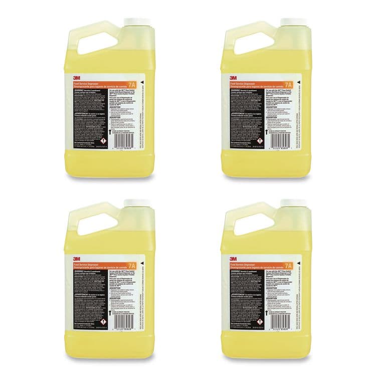 3M/COMMERCIAL TAPE DIV. Food Service Degreaser Concentrate 7A, 0.5 gal Bottle, 4/Carton (MMM7A)
