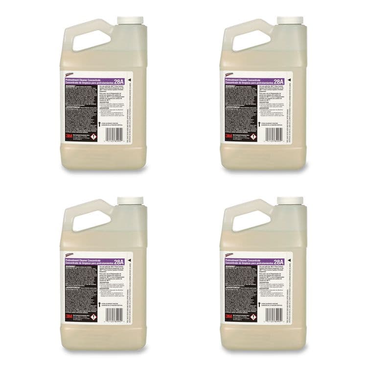 3M/COMMERCIAL TAPE DIV. Scotchgard Pretreatment Cleaner Concentrate 28A, 0.5 gal Bottle, 4/Carton (MMM28A)