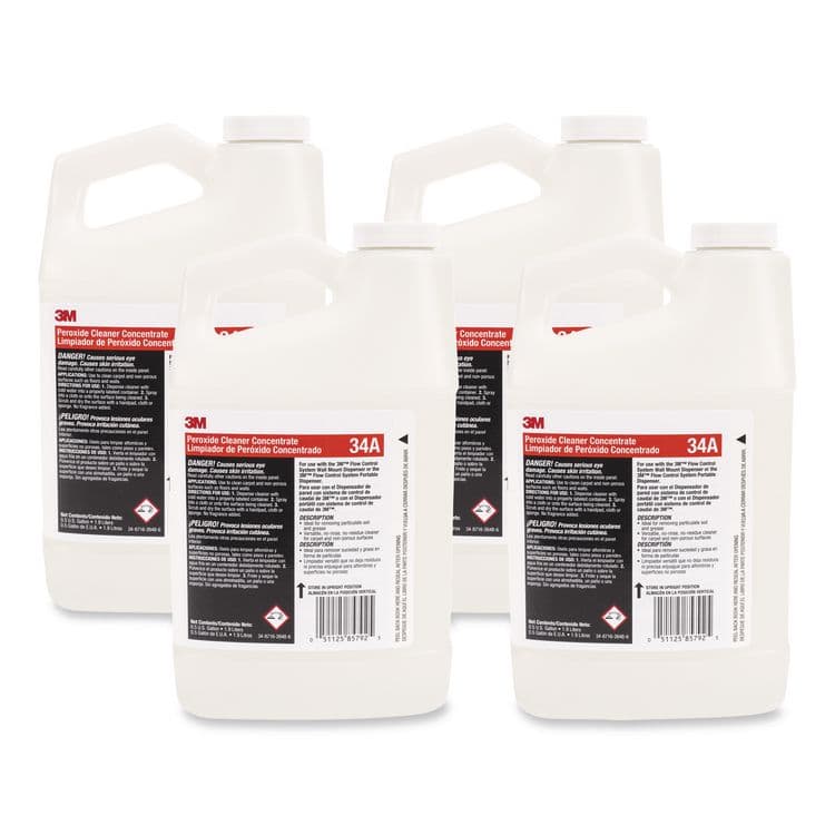 3M/COMMERCIAL TAPE DIV. Peroxide Cleaner Concentrate, 0.5 gal, 4/Carton (MMM34A)