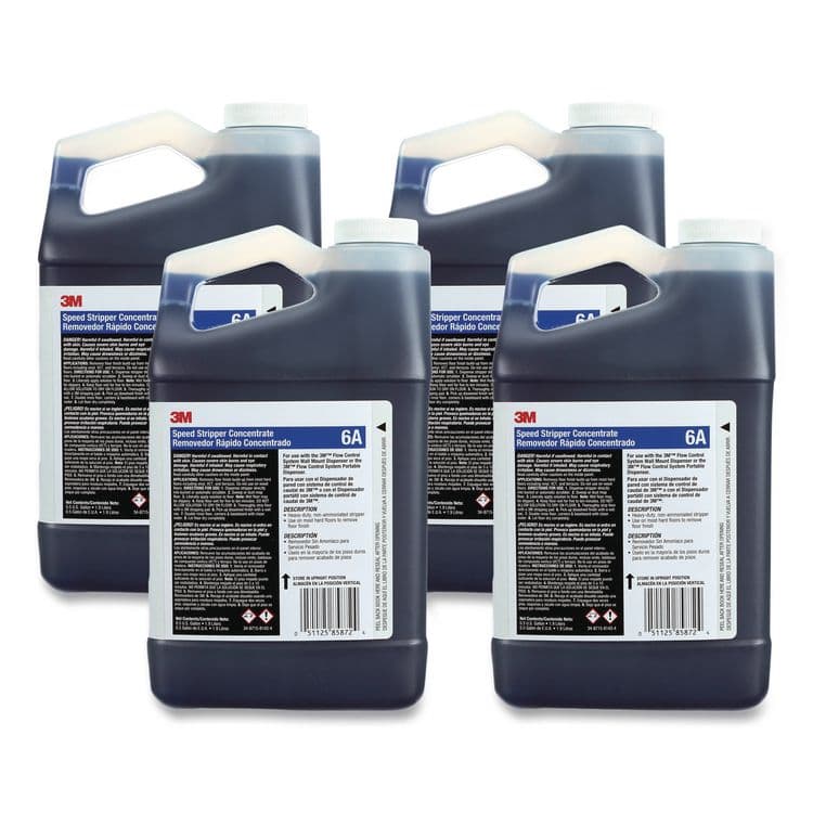 3M/COMMERCIAL TAPE DIV. Speed Stripper Concentrate 6A, Mild Scent, 0.5 gal Bottle, 4/Carton (MMM6A)