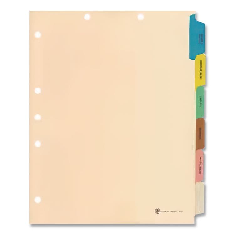WESTERN STATES ENVELOPE CO 6-Tab Medical Chart Indexes, Side Tab, Assorted Medical, Manila, 65/Box (MAQ33159)