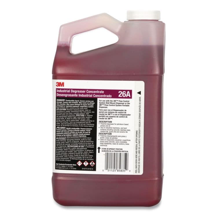 3M/COMMERCIAL TAPE DIV. Industrial Degreaser Concentrate 26A, 0.5 gal Bottle, 4/Carton (MMM26A) thumbnail 2