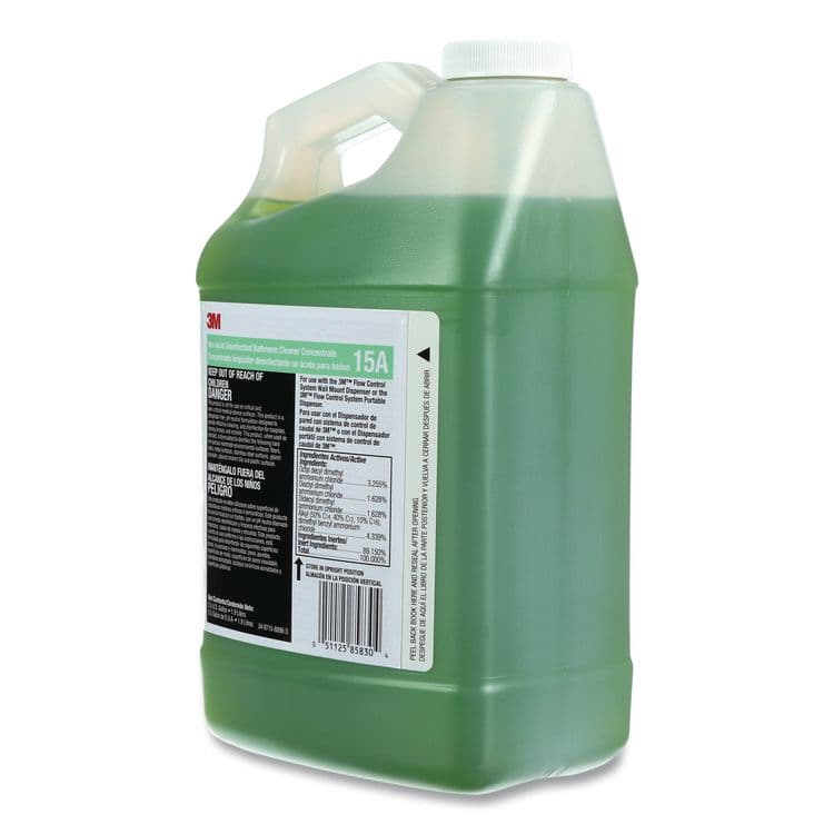 3M/COMMERCIAL TAPE DIV. Non-Acid Disinfectant Bathroom Cleaner Concentrate, 0.5 gal Bottle, 4/Carton (MMM15A) thumbnail 2