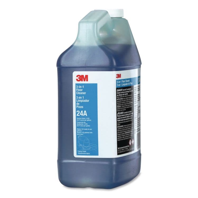 3M/COMMERCIAL TAPE DIV. 3-in-1 Floor Cleaner Concentrate 24A, Fresh Scent, 0.5 gal Bottle, 4/Carton (MMM24A) thumbnail 3