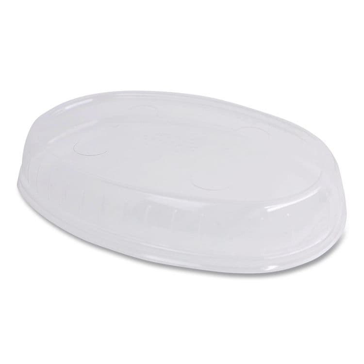 WORLD CENTRIC PLA Lids for Fiber Burrito Bowls, 9.7" Diameter, Clear, Plastic, 300/Carton (WORBOLCSUBB)
