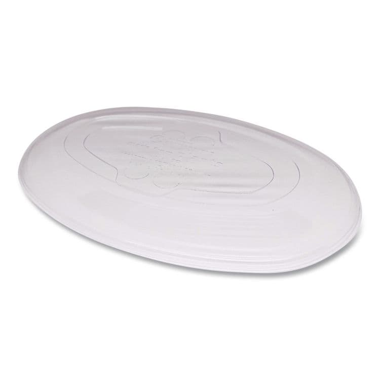 WORLD CENTRIC PLA Lids for Fiber Burrito Bowls, 8" Diameter, Clear, Plastic, 400/Carton (WORBOLCSUBBS)