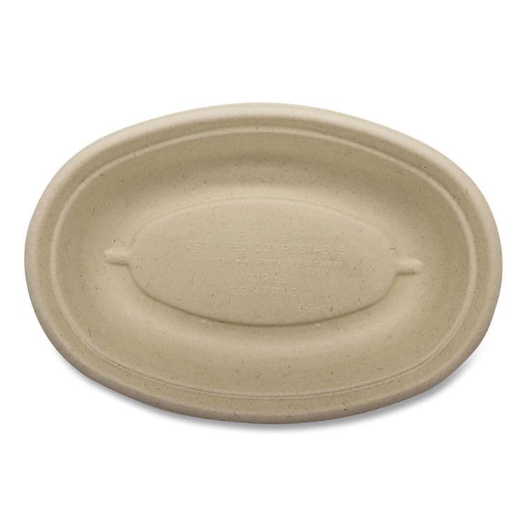 WORLD CENTRIC Fiber Bowls, Burrito Bowl, 18 oz, 8 x 5.3 x 1.6, Natural, Paper, 400/Carton (WORBOSCUBBSLFP) thumbnail 2