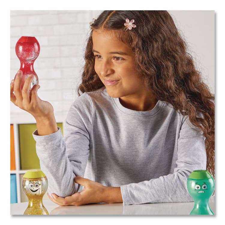LEARNING RESOURCES Express Your Feelings Sensory Bottles, Ages 18 Months and Up, Assorted Colors, 4 Pieces (HDM94488) thumbnail 4