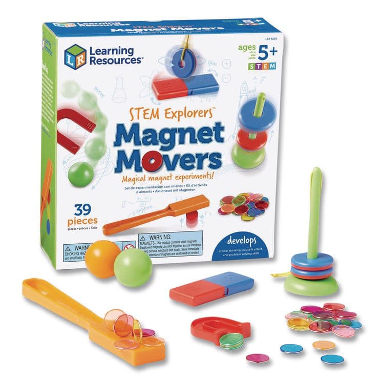 LEARNING RESOURCES STEM Explorers Magnet Movers, Grades K to 2, 39 Pieces (LRNLER9295) thumbnail 2