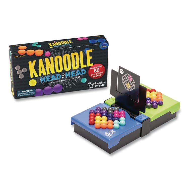 EDUCATIONAL INSIGHTS, Kanoodle Head-to-Head Game, 2 Players, Ages 7 and Up, 16 Pieces (EII3036)