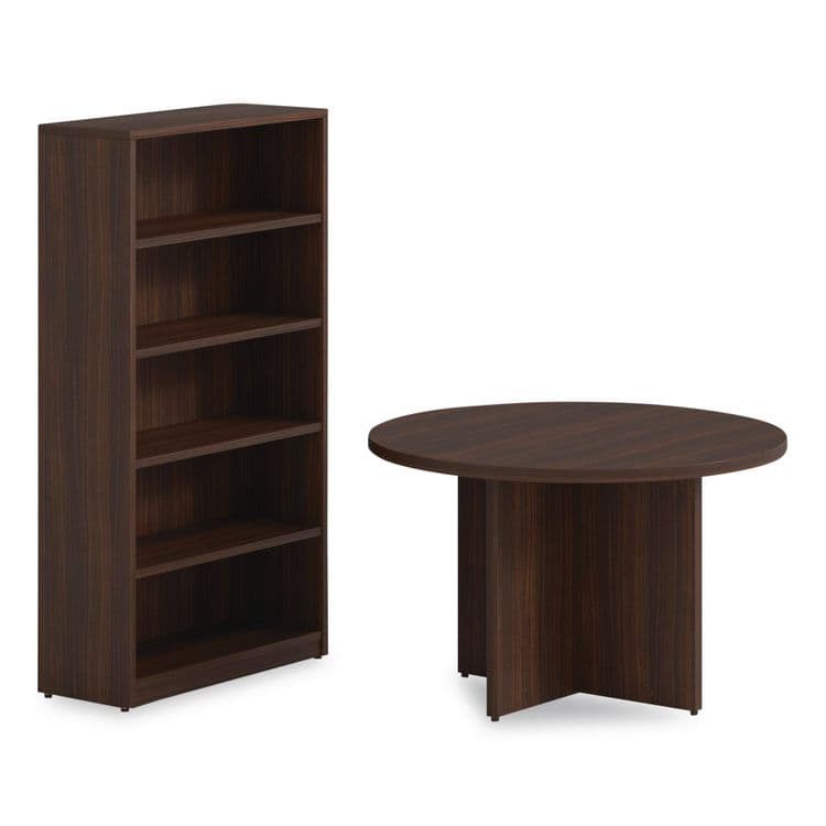 ALERA Alera Seville Round Conference Table, Round, 48" Diameter, Mahogany (ALESV4848MY) thumbnail 2