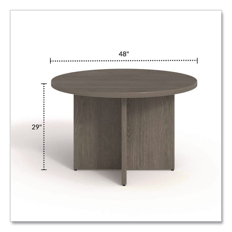 ALERA Alera Seville Round Conference Table, Round, 48" Diameter, Walnut (ALESV4848WA) thumbnail 2