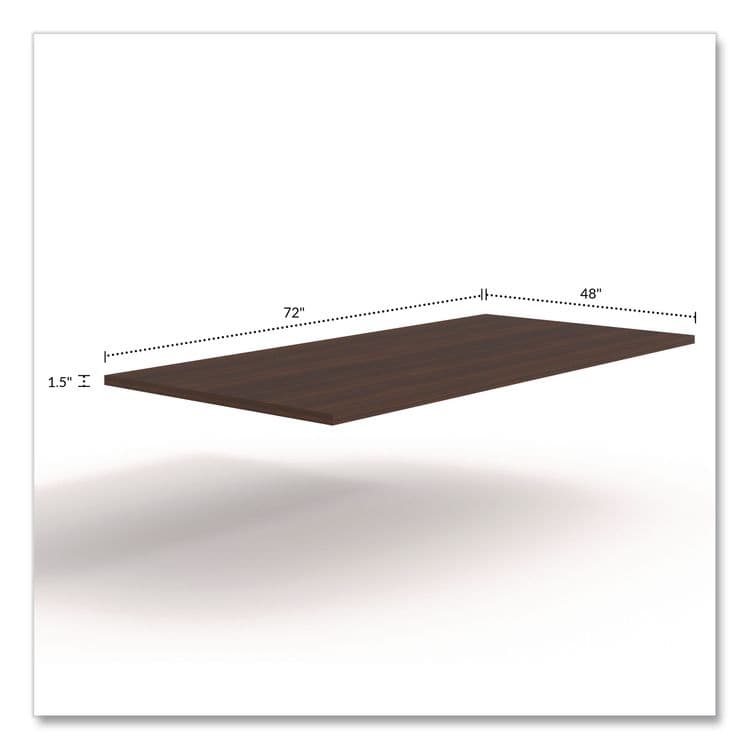 ALERA Alera Seville 96" Wide Conference Table Top, Rectangular, 96w x 48d x 1.5h, Mahogany (ALESV9648MY) thumbnail 2