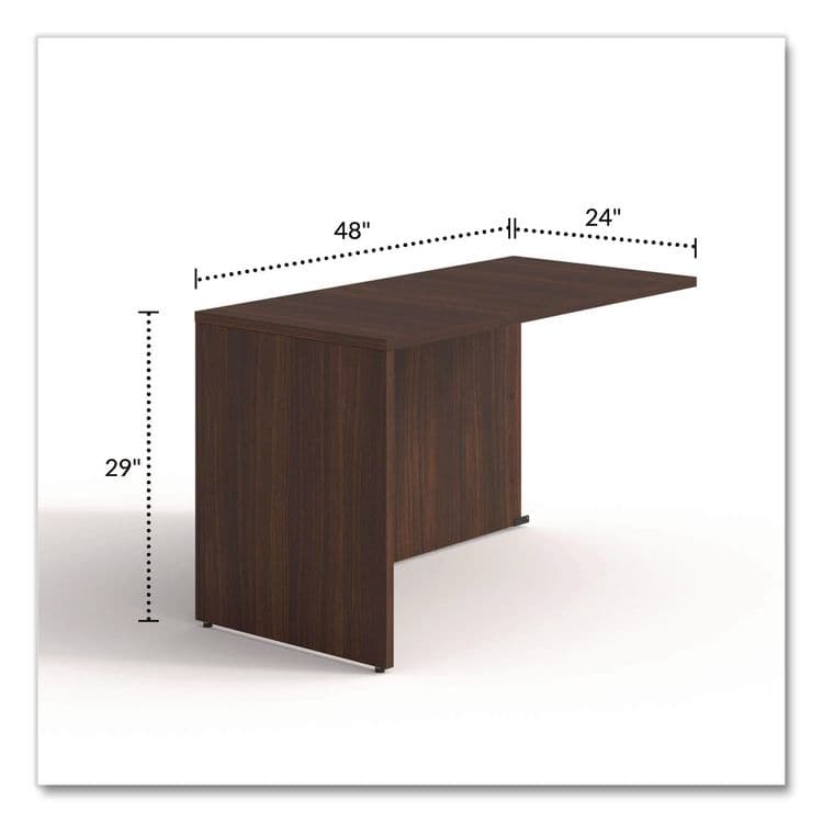 ALERA Alera Seville Series Return Shell, Reversible, 48" x 24" x 29", Mahogany (ALESVRS4824MY) thumbnail 2