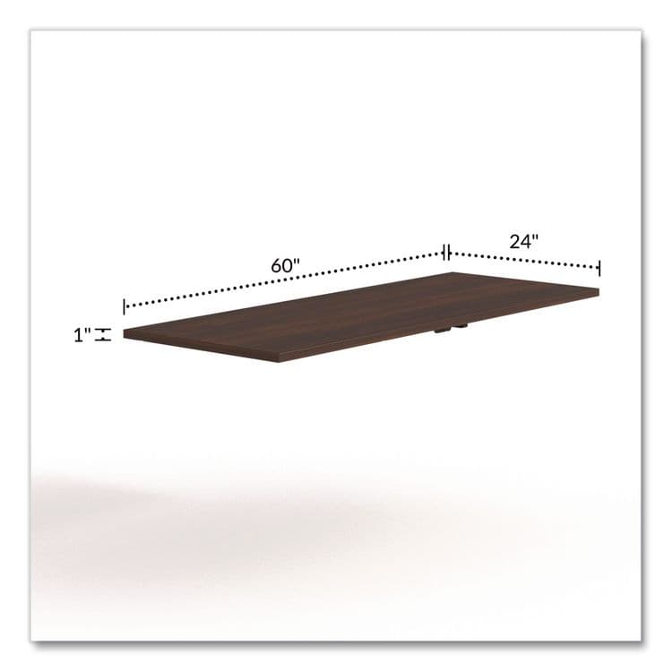 ALERA Alera Seville Training Table Top, Rectangular, 60w x 29d, Mahogany (ALESVTT6024MY) thumbnail 2