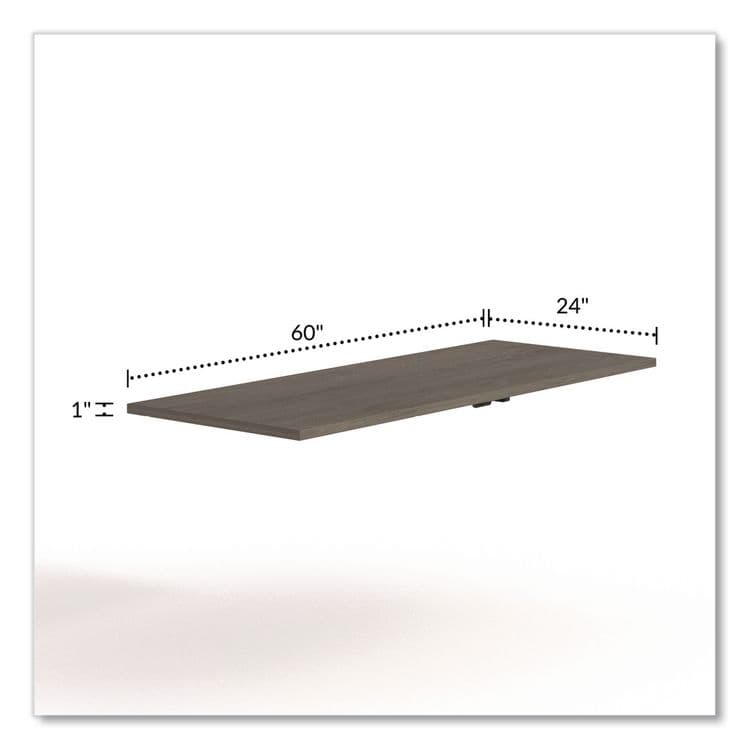 ALERA Alera Seville Training Table Top, Rectangular, 60w x 29d Walnut (ALESVTT6024WA) thumbnail 2