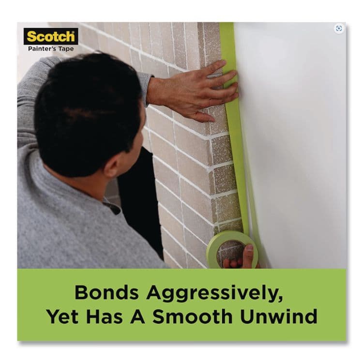 3M/COMMERCIAL TAPE DIV. Green Masking Tape, 3" Core, 1.88 x 60 yds (MMM206048ABK) thumbnail 4