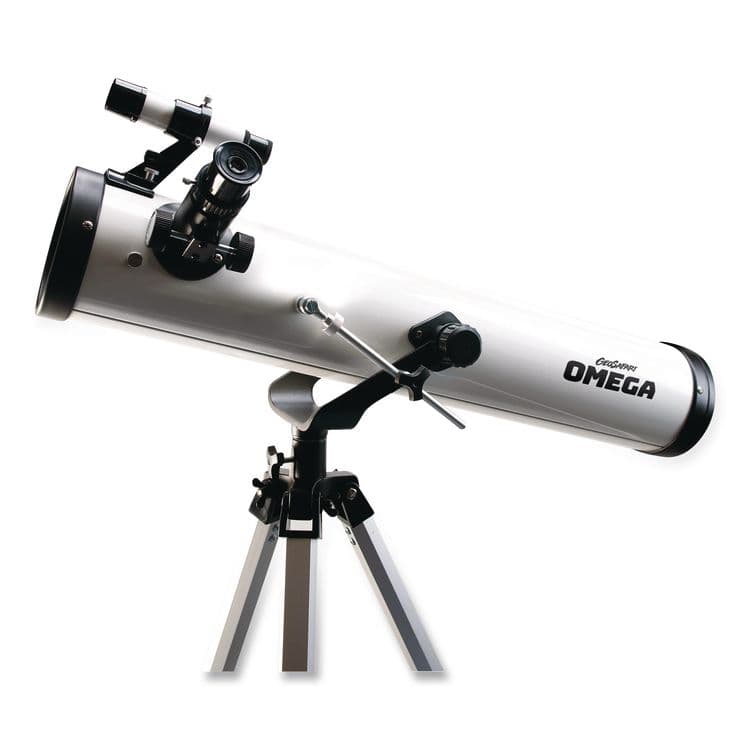 EDUCATIONAL INSIGHTS, GeoSafari Omega Reflector Telescope,, 2 Elements, 35x to 300x Magnification, 76 mm Aperture, 700 mm Focal Length, White (EII5306) thumbnail 3