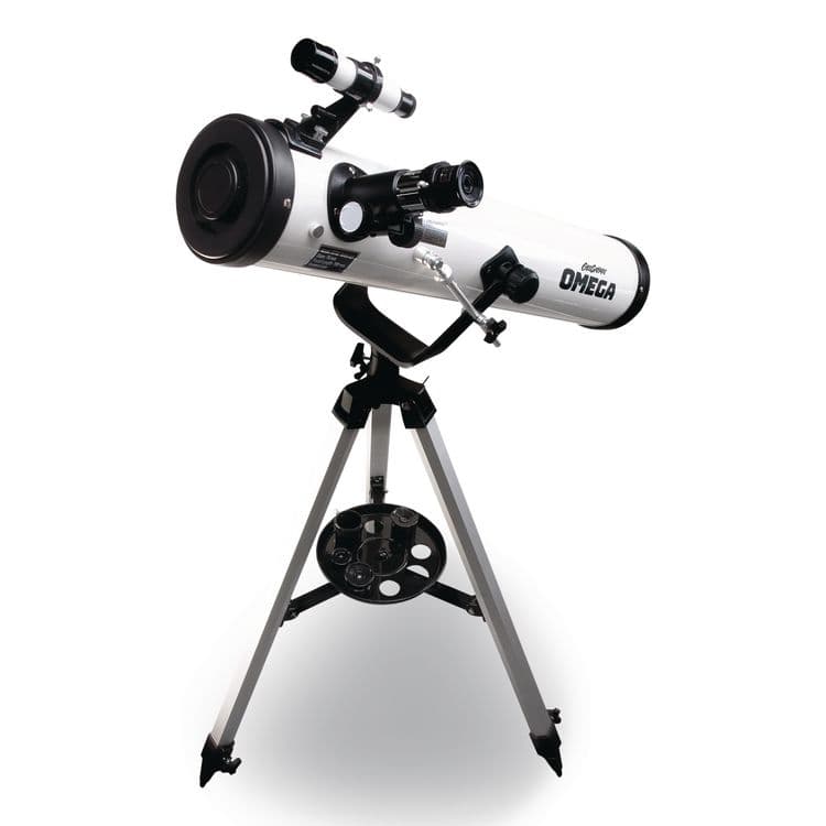 EDUCATIONAL INSIGHTS, GeoSafari Omega Reflector Telescope,, 2 Elements, 35x to 300x Magnification, 76 mm Aperture, 700 mm Focal Length, White (EII5306) thumbnail 4
