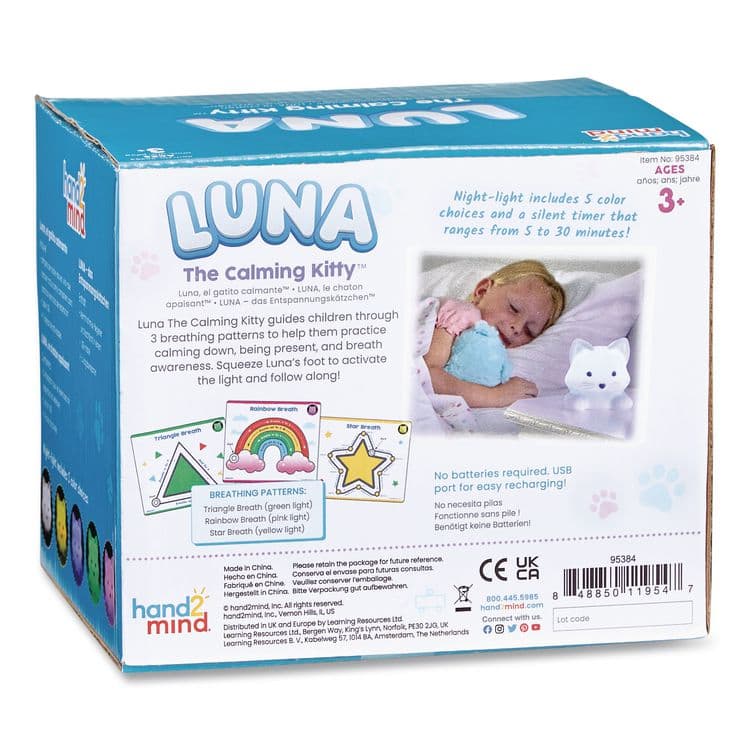 LEARNING RESOURCES Luna the Calming Kitty, Ages 3 and Up, White (HDM95384) thumbnail 2