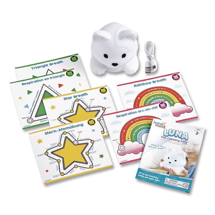 LEARNING RESOURCES Luna the Calming Kitty, Ages 3 and Up, White (HDM95384) thumbnail 4