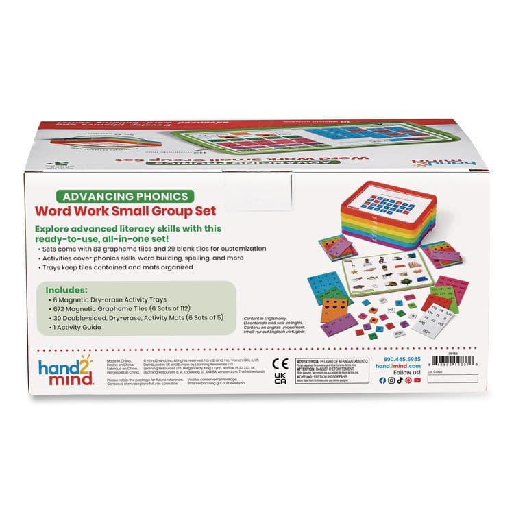 LEARNING RESOURCES Advancing Phonics Word Work Small Group Set, 2 to 6 Players, Grades Pre-K to 2 (HDM96156) thumbnail 4