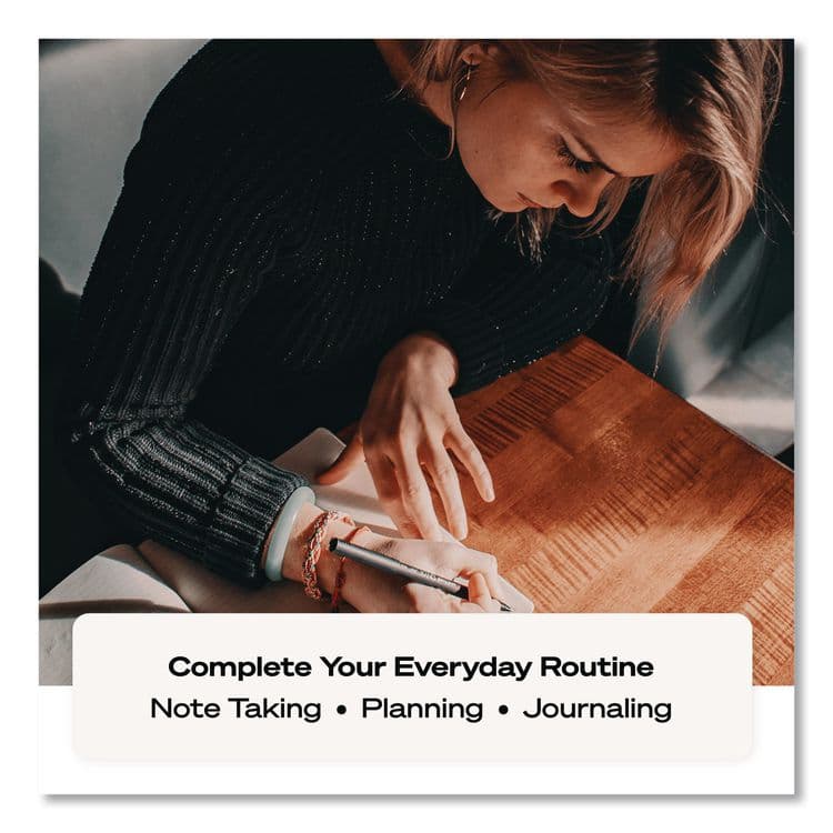 UNI ONYX Rollerball Pen, Stick, Fine 0.7 mm, Blue Ink, Black/Blue Barrel, 72/Pack (UBC2013568) thumbnail 4