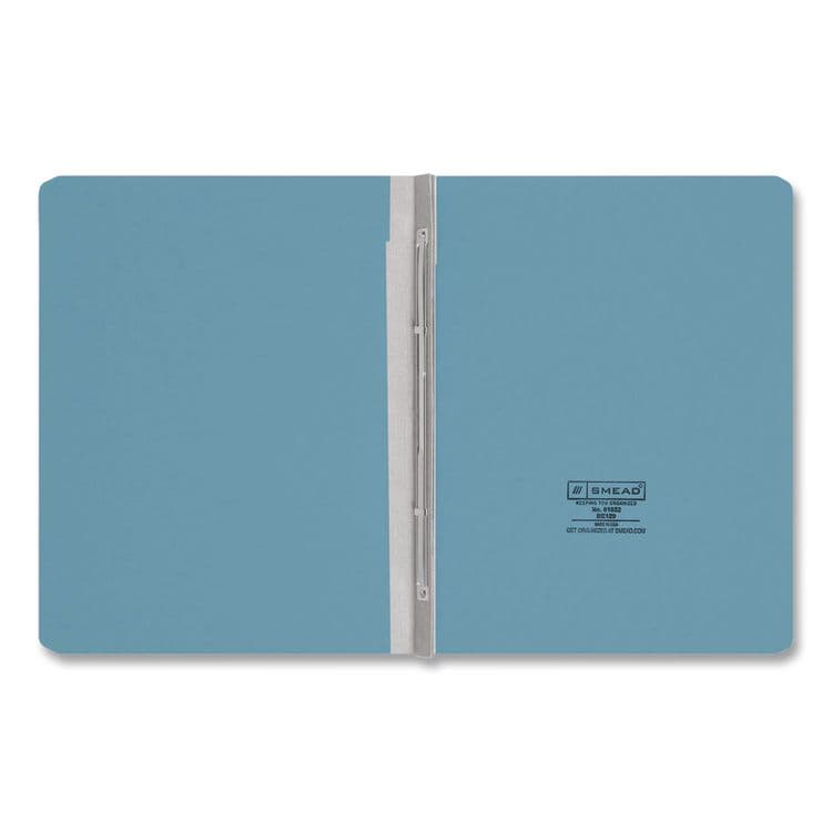 SMEAD MANUFACTURING CO. Prong Fastener Premium Pressboard Report Cover, Two-Piece Prong Fastener, 3" Capacity, 8.5 x 11, Blue/Blue (SMD81052) thumbnail 2