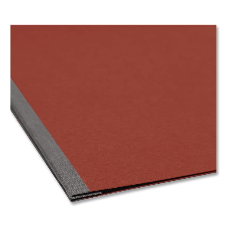 SMEAD MANUFACTURING CO. Prong Fastener Premium Pressboard Report Cover, Two-Piece Prong Fastener, 2" Capacity, 8.5 x 11, Red/Red (SMD81724) thumbnail 3