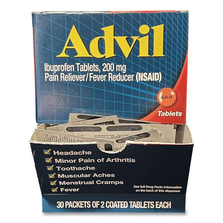 LIL DRUGSTORE PRODUCTS Ibuprofen Tablets Refill Packs, Two-Pack, 30/Box (LIL64008) thumbnail 3
