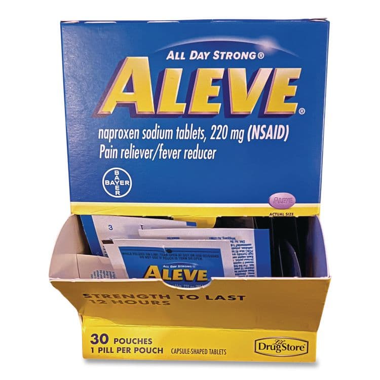 BAYER Pain Reliever Tablets Refill Packs, 1 Tablet/Packet, 30/Box (LIL64028) thumbnail 4