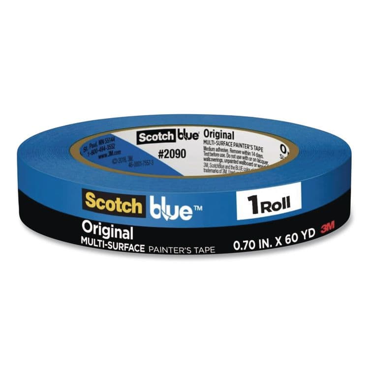 3M/COMMERCIAL TAPE DIV. Original Multi-Surface Painter's Tape, 3" Core, 0.70" x 60 yds, Blue (MMM70006576972)