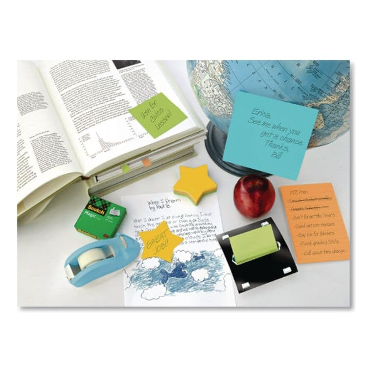 3M/COMMERCIAL TAPE DIV. Die-Cut Star Shaped Notepads, 2.6" x 2.6", Assorted Colors, 75 Sheets/Pad, 2 Pads/Pack (MMM70005114114) thumbnail 4