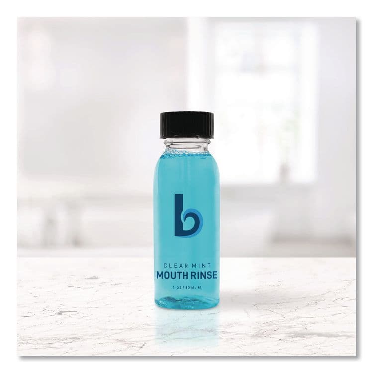 BOARDWALK Mouth Rinse, Mint Flavor, 30 mL Bottle, 180/Carton (BWKMWASHMT) thumbnail 4